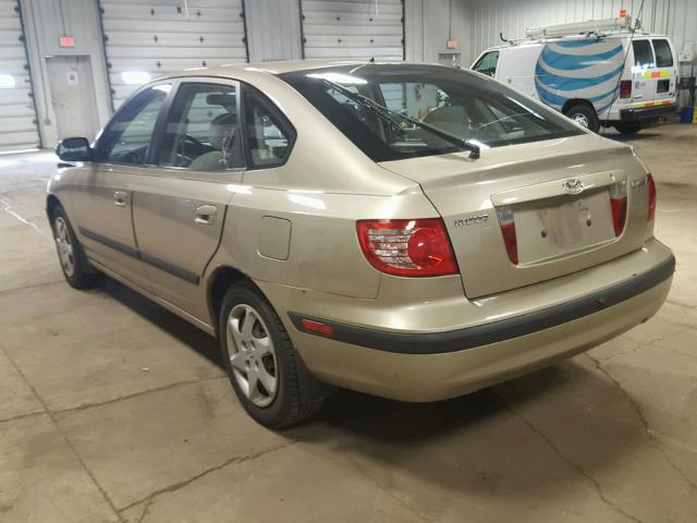 KMHDN56D66U183752 - 2006 HYUNDAI ELANTRA GL TAN photo 3