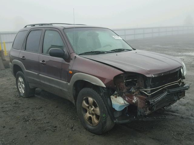 4F2YU09112KM27083 - 2002 MAZDA TRIBUTE LX BURGUNDY photo 1