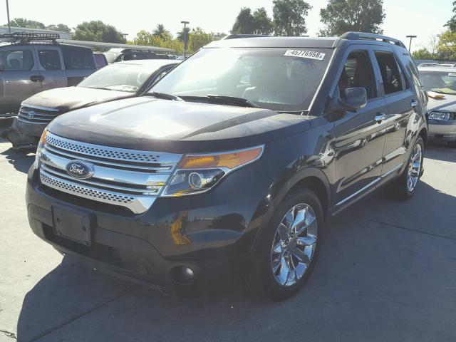 1FM5K7F82DGA75488 - 2013 FORD EXPLORER L BLACK photo 2