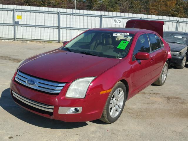 3FAHP08Z79R151356 - 2009 FORD FUSION SEL RED photo 2