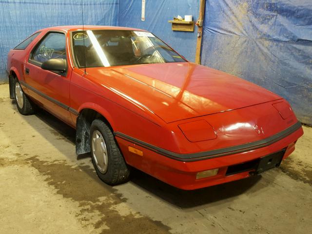 1B3XG24K7MG101603 - 1991 DODGE DAYTONA RED photo 1