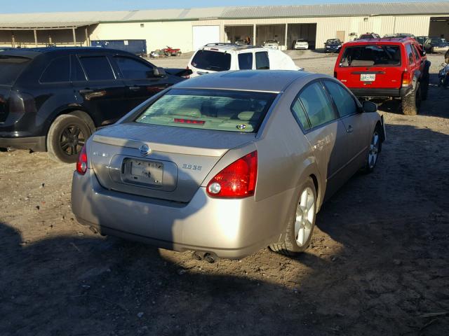 1N4BA41E14C912492 - 2004 NISSAN MAXIMA SE GOLD photo 4