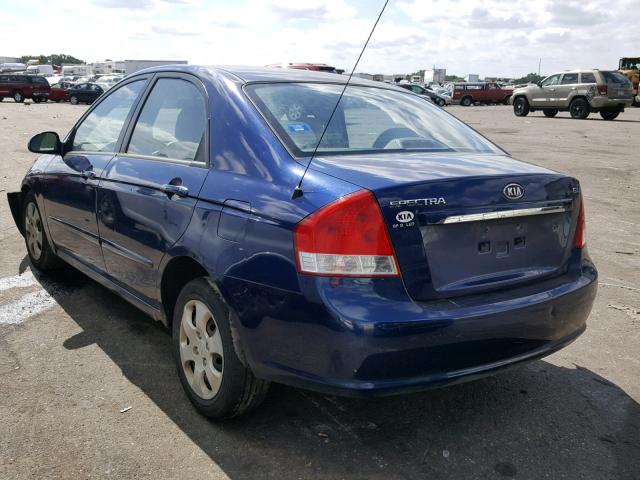 KNAFE121575377859 - 2007 KIA SPECTRA EX BLUE photo 3