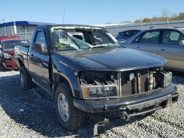 1GCCS146158191741 - 2005 CHEVROLET COLORADO BLACK photo 1