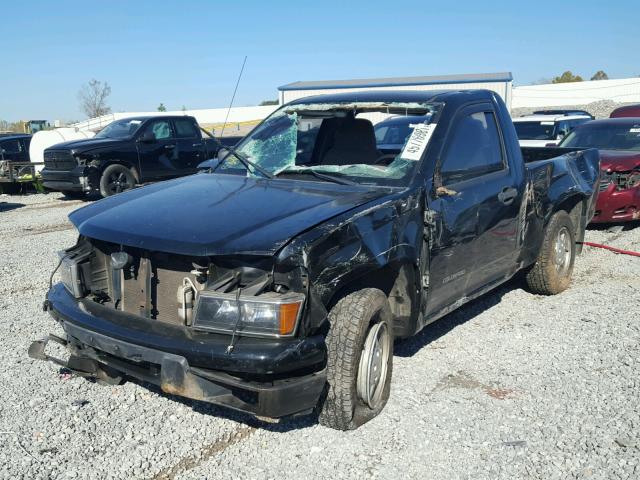 1GCCS146158191741 - 2005 CHEVROLET COLORADO BLACK photo 2