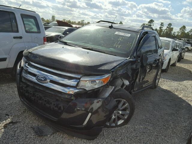 2FMDK3JCXDBC73954 - 2013 FORD EDGE SEL BLACK photo 2