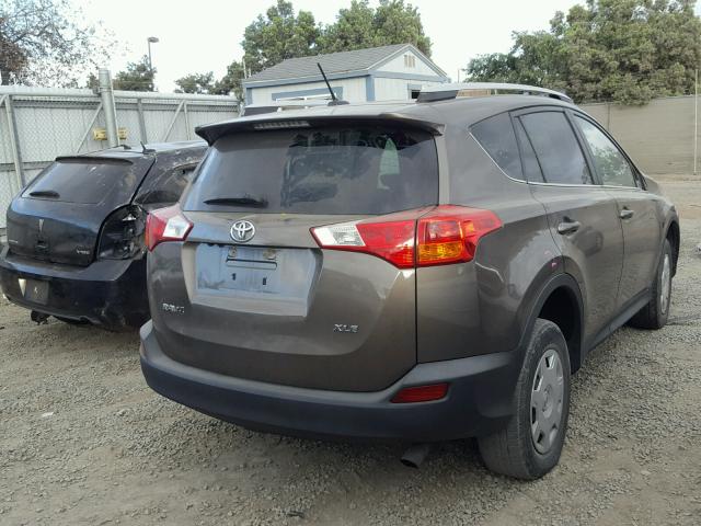 2T3WFREV0FW231504 - 2015 TOYOTA RAV4 XLE BROWN photo 4