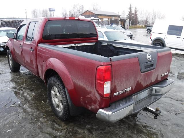 1N6AD09W38C415725 - 2008 NISSAN FRONTIER C RED photo 3