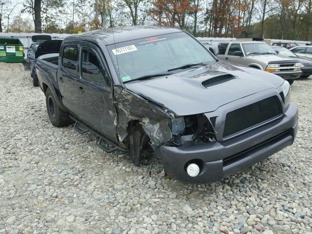 3TMLU4EN2BM065106 - 2011 TOYOTA TACOMA DOU GRAY photo 1