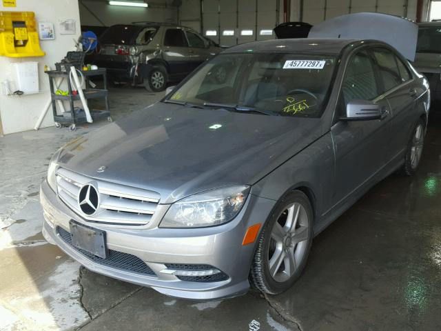 WDDGF8BB8BR153661 - 2011 MERCEDES-BENZ C 300 4MAT GRAY photo 2