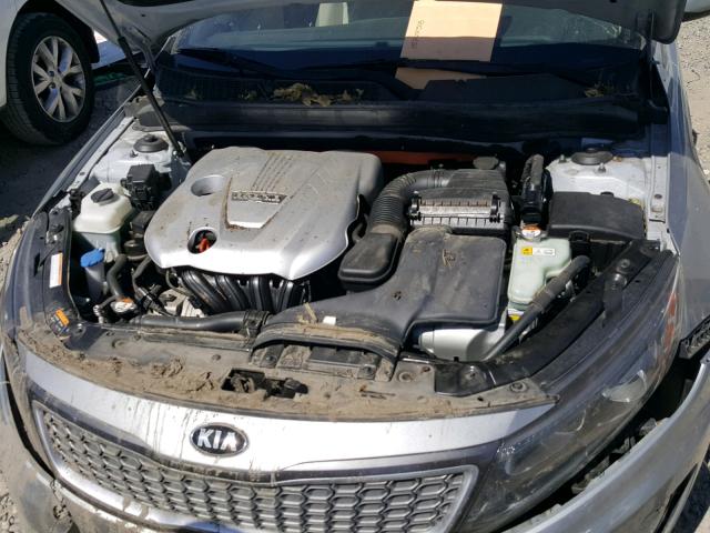 KNAGM4AD0E5069158 - 2014 KIA OPTIMA HYB GRAY photo 7