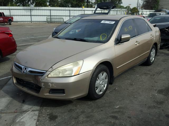 1HGCM56456A021052 - 2006 HONDA ACCORD LX GOLD photo 2