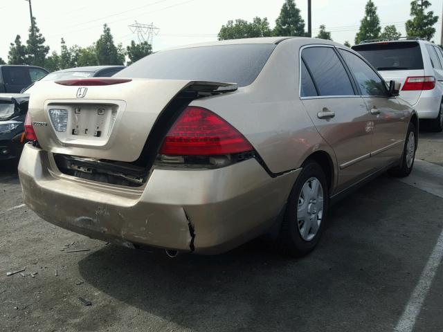 1HGCM56456A021052 - 2006 HONDA ACCORD LX GOLD photo 4