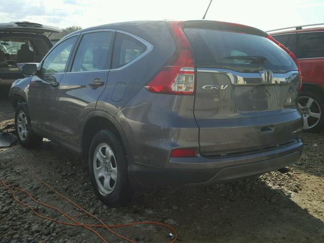 3CZRM3H39GG704144 - 2016 HONDA CR-V LX GRAY photo 3