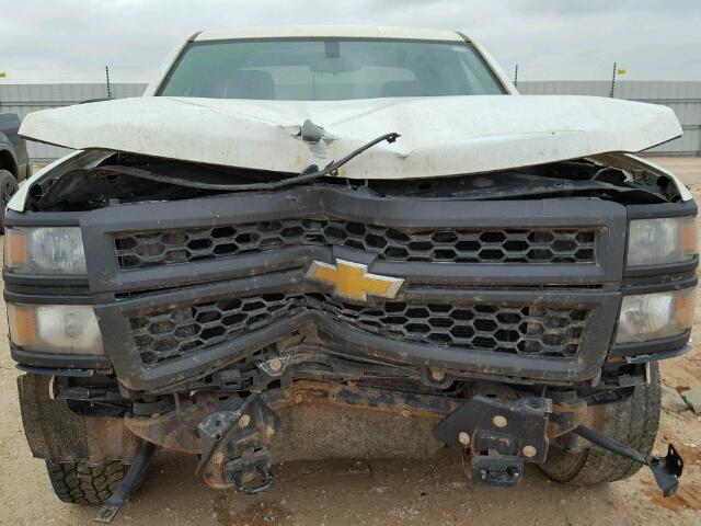 1GCVKPEC7EZ297489 - 2014 CHEVROLET SILVERADO WHITE photo 9