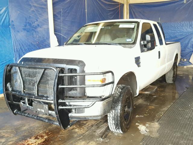 1FTSX21598EB91619 - 2008 FORD F250 SUPER WHITE photo 2