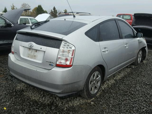 JTDKB20U683381297 - 2008 TOYOTA PRIUS SILVER photo 4