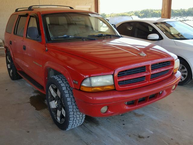 1B4HR28Y3YF155372 - 2000 DODGE DURANGO RED photo 1