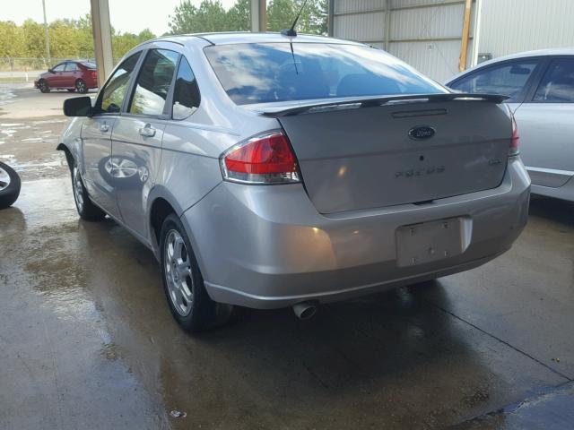 1FAHP36N59W215604 - 2009 FORD FOCUS SILVER photo 3