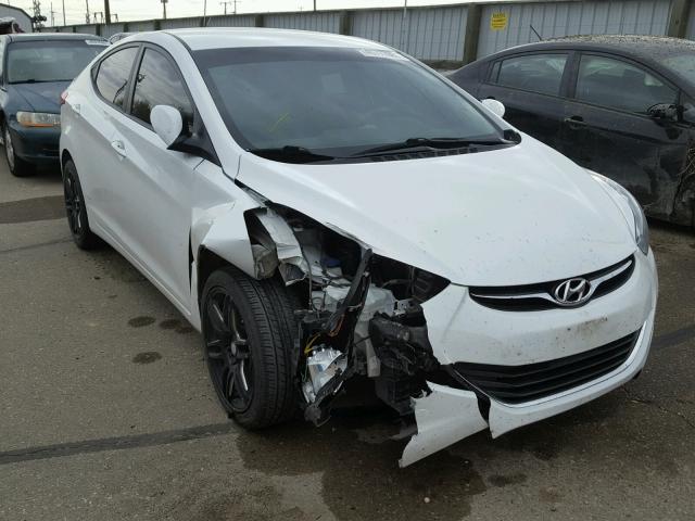 5NPDH4AE9DH444417 - 2013 HYUNDAI ELANTRA GL WHITE photo 1