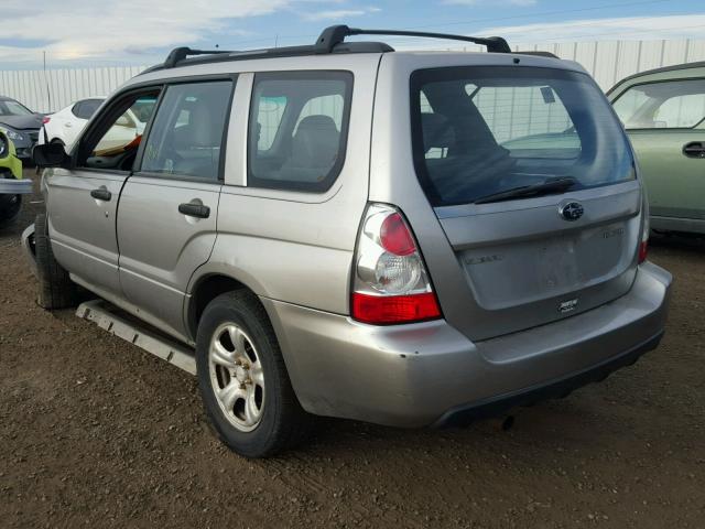 JF1SG63666H748971 - 2006 SUBARU FORESTER 2 SILVER photo 3