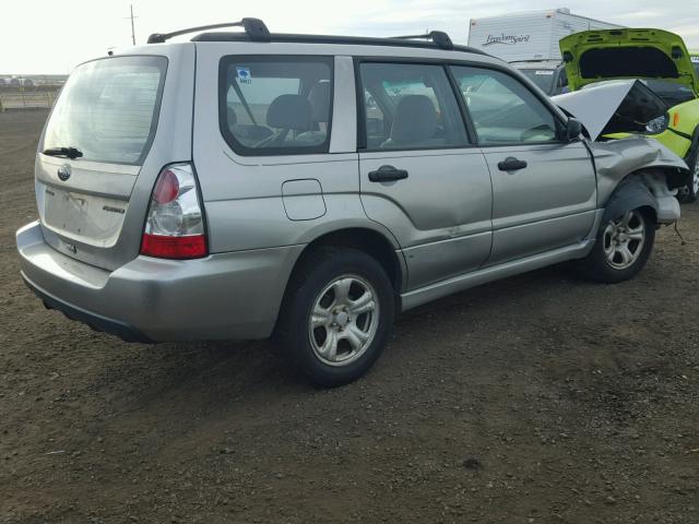 JF1SG63666H748971 - 2006 SUBARU FORESTER 2 SILVER photo 4