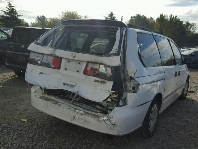 2HKRL185XYH533864 - 2000 HONDA ODYSSEY WHITE photo 4