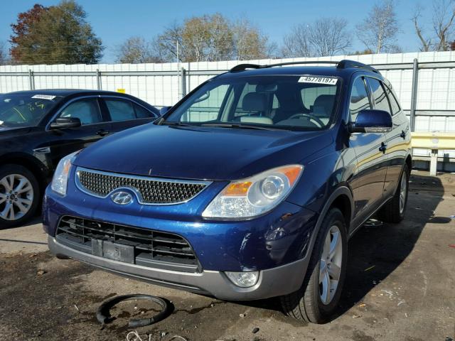 KM8NU13C27U023347 - 2007 HYUNDAI VERACRUZ BLUE photo 2