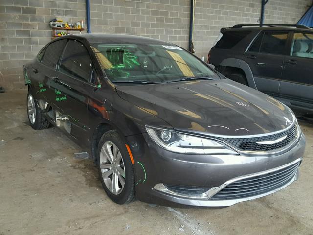 1C3CCCAB9FN620996 - 2015 CHRYSLER 200 LIMITE GRAY photo 1