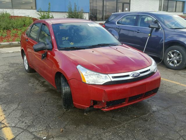 1FAHP3FN7AW289367 - 2010 FORD FOCUS RED photo 1