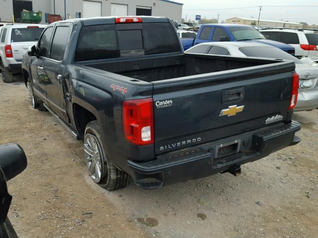 3GCUKTEJ9HG405571 - 2017 CHEVROLET SILVERADO BLACK photo 3