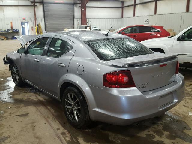 1C3CDZAG0DN770133 - 2013 DODGE AVENGER SILVER photo 3