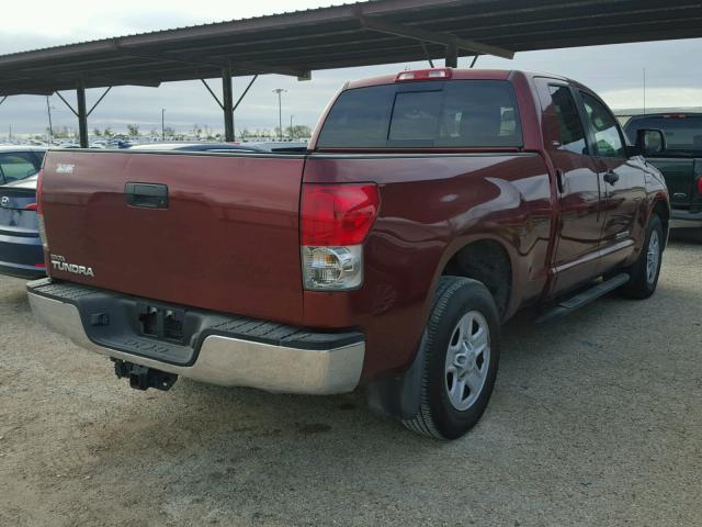 5TFRV54168X051787 - 2008 TOYOTA TUNDRA DOU RED photo 4