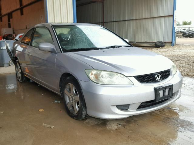 1HGEM21004L036684 - 2004 HONDA CIVIC EX SILVER photo 1