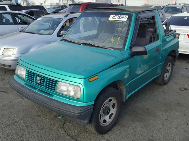 2CNBE186XS6923813 - 1995 GEO TRACKER TURQUOISE photo 2