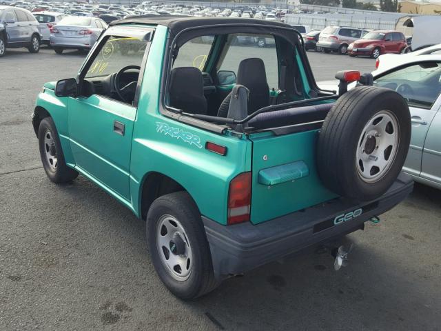 2CNBE186XS6923813 - 1995 GEO TRACKER TURQUOISE photo 3