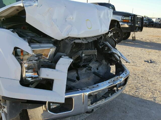 1FTEW1EF9FKE09103 - 2015 FORD F150 SUPER WHITE photo 9