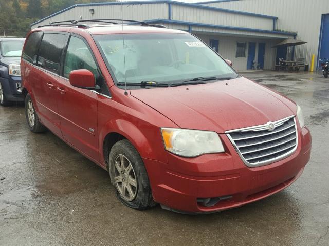 2A8HR54PX8R699550 - 2008 CHRYSLER TOWN & COU BURGUNDY photo 1