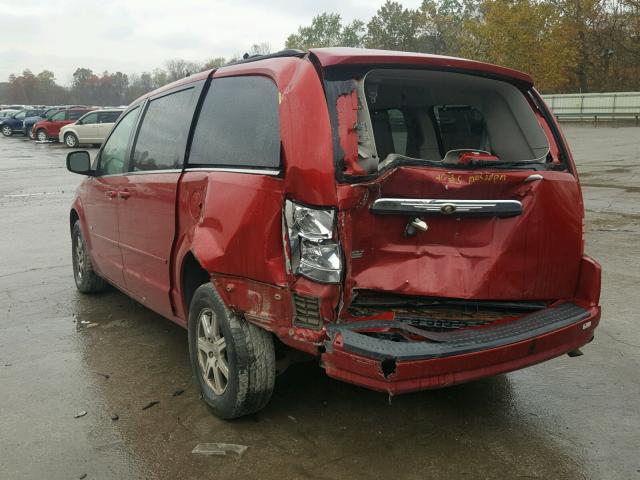 2A8HR54PX8R699550 - 2008 CHRYSLER TOWN & COU BURGUNDY photo 3