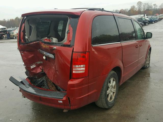 2A8HR54PX8R699550 - 2008 CHRYSLER TOWN & COU BURGUNDY photo 4