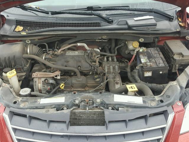 2A8HR54PX8R699550 - 2008 CHRYSLER TOWN & COU BURGUNDY photo 7