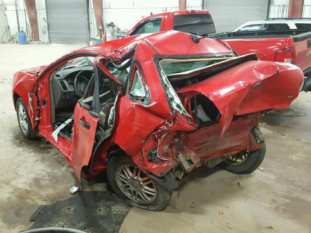 1FAHP35N38W127747 - 2008 FORD FOCUS SE RED photo 3