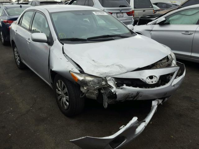 2T1BU4EE8CC776346 - 2012 TOYOTA COROLLA BA SILVER photo 1