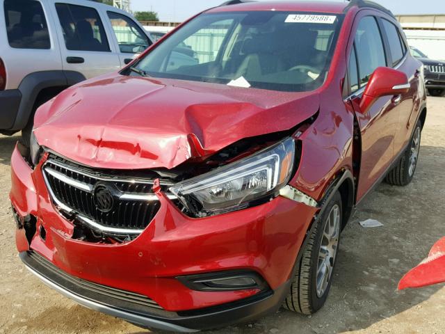 KL4CJ1SB2JB648924 - 2018 BUICK ENCORE SPO RED photo 2