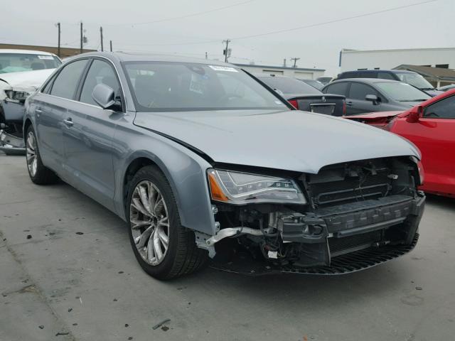 WAURGAFD5DN005963 - 2013 AUDI A8 L QUATT SILVER photo 1