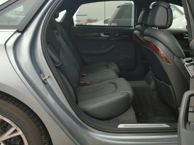 WAURGAFD5DN005963 - 2013 AUDI A8 L QUATT SILVER photo 6