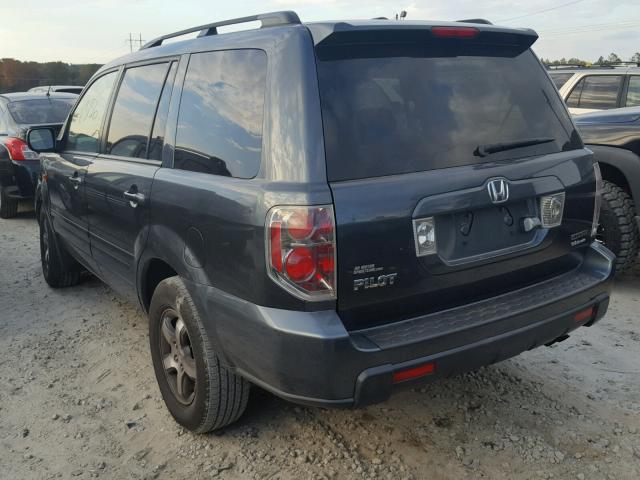 2HKYF18726H563264 - 2006 HONDA PILOT EX GRAY photo 3