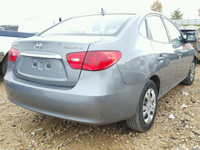 KMHDU4AD9AU871418 - 2010 HYUNDAI ELANTRA BL GRAY photo 4