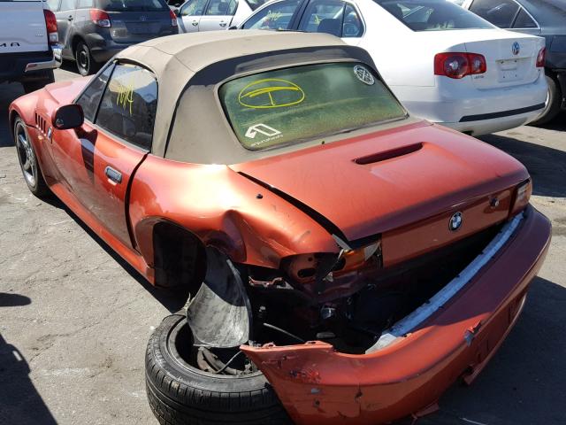 4USCJ3325VLC07141 - 1997 BMW Z3 2.8 ORANGE photo 3