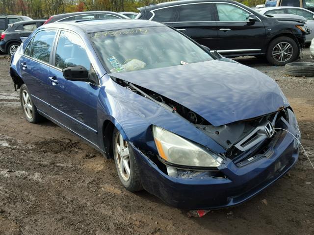 1HGCM56663A079815 - 2003 HONDA ACCORD EX BLUE photo 1